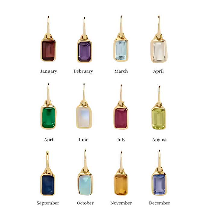 Gold-Tone Birthstone Charm Necklace